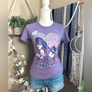 Disney Store Winnie the Pooh Eeyore Purple Short Sleeve Graphic T Shirt